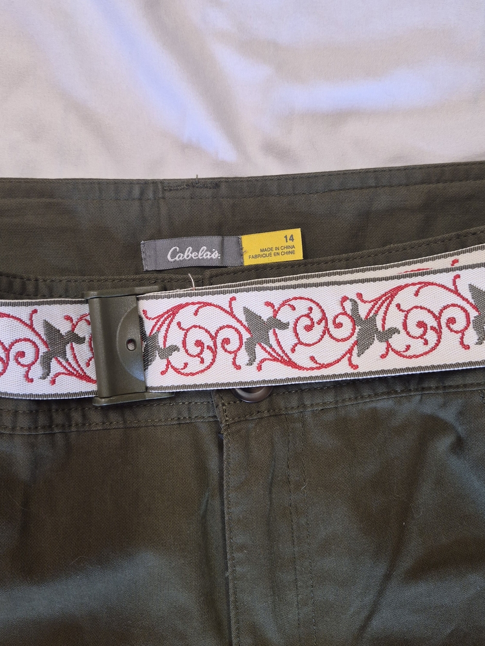Ladies Cabela's Olive Green Casual Pants - Picture 2 of 6